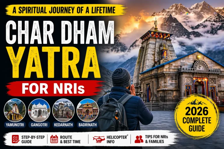 Char Dham Yatra for NRIs Kedarnath temple journey