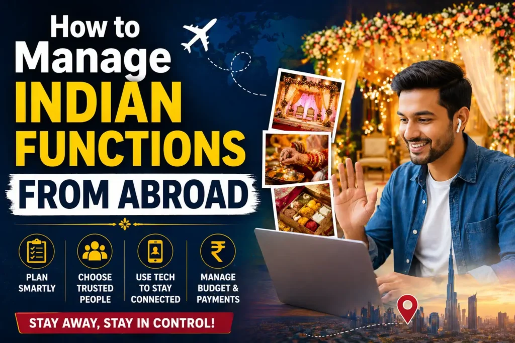 How to Manage Indian Functions from Abroad Easily