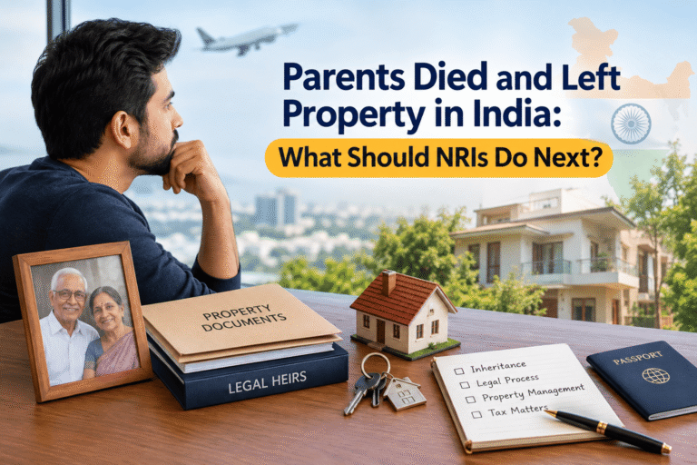 Parents Died and Left Property in India: What Should NRIs Do Next?